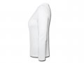 Ladies Medium White Long Sleeve Grey Logo
