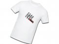 Men's Small White T-Shirt Red Logo