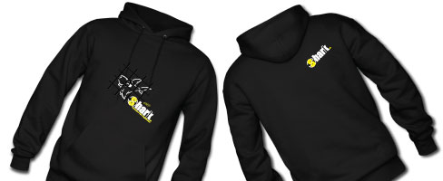 Men's XLarge Black Hoodie Yellow Logo