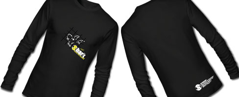 Men's XLarge Black Long Sleeve Yellow Logo