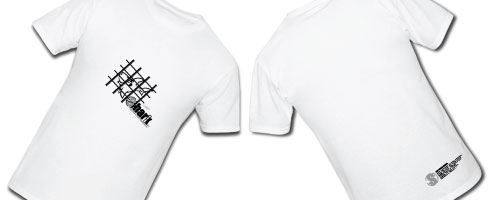 Men's XLarge White T-Shirt Grey Logo