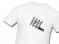 Men's Medium White T-Shirt Grey Logo  
